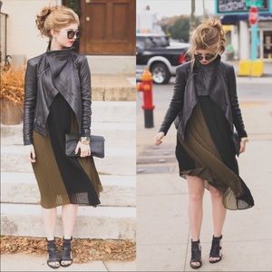 Madewell Shiftpleat Midi Dress